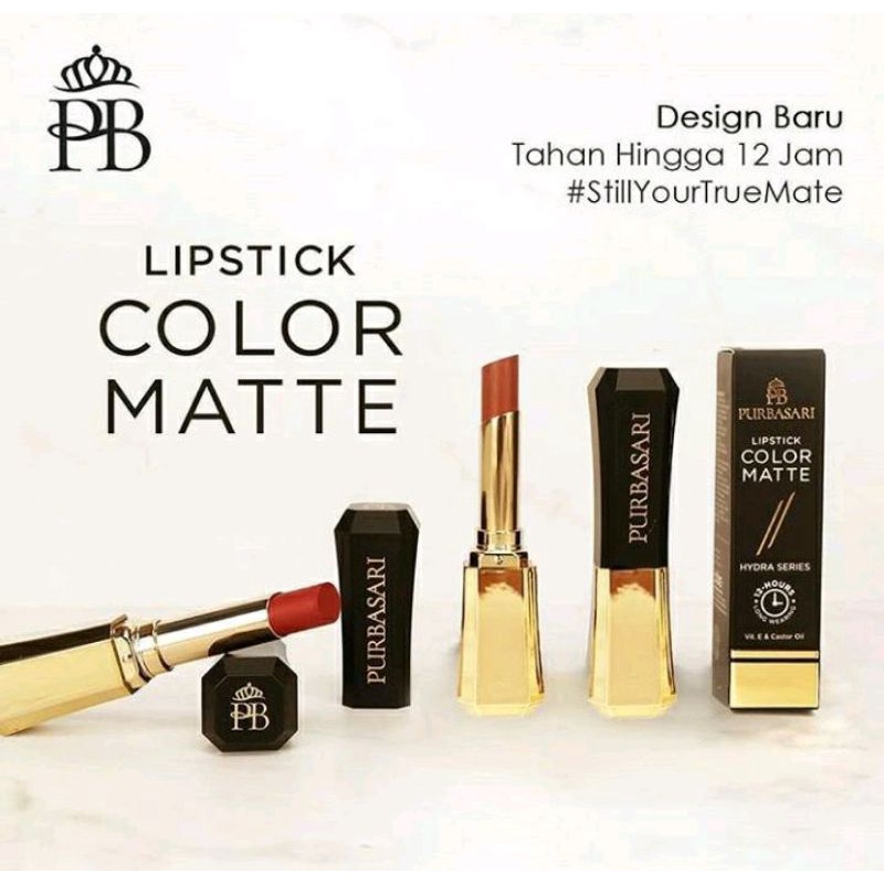 Purbasari Lipstick Colour Matte 81-95 Kemasan Baru 2.6gr