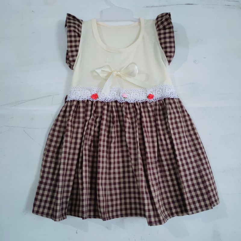 Dress anak 1 2 tahun baju anak cewek perempuan nindy