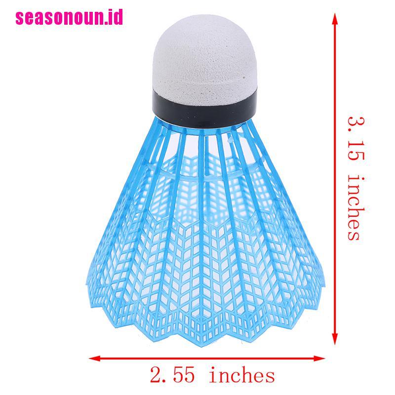 12pcs Kok Badminton Bahan Plastik Warna-Warni Untuk Latihan