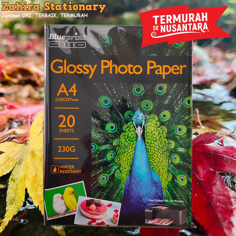 

Kertas Foto Glossy A4 230 gram BLUEPRINT