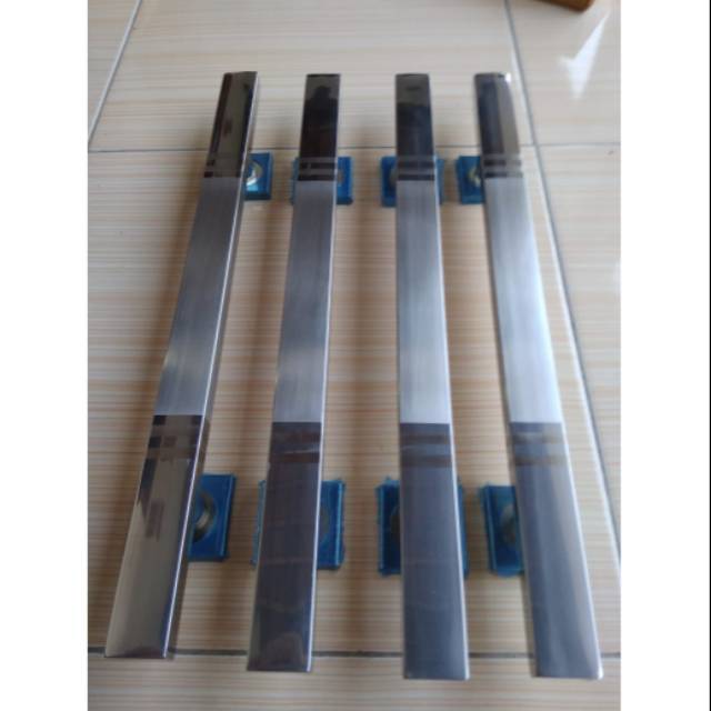 Handle pintu Rumah / gagang pintu Rumah STAINLESS model kotak natural 45cm