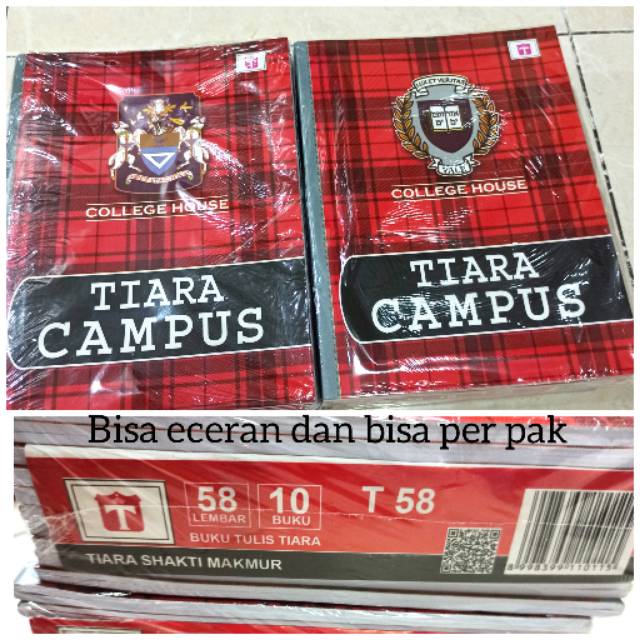 

Buku tulis TIARA CAMPUS kecil 58 lembar per pcs