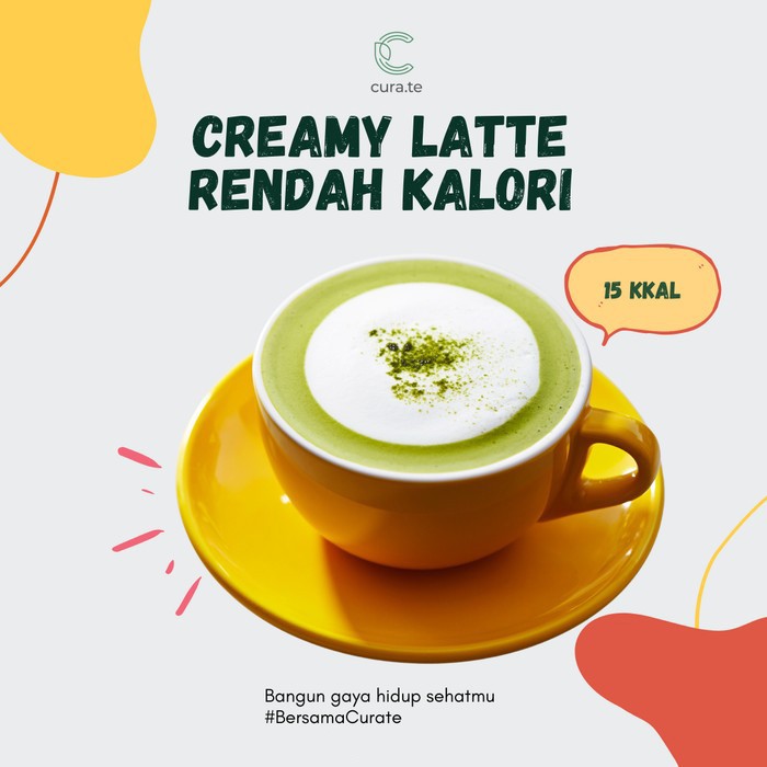 ASHITAKI CREAMY LATTE MINUMAN DIET RENDAH KALORI | MINUMAN BUBUK ANTIOKSIDAN STEVIA