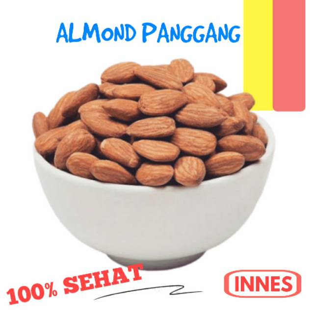 

1KG Kacang Almond Panggang / Almon Roasted Utuh Kupas / Kacang Almond Oven