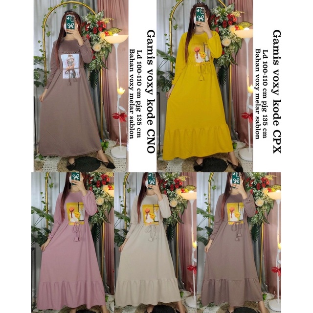 Gamis voxy busui jumbo kode APB CPX