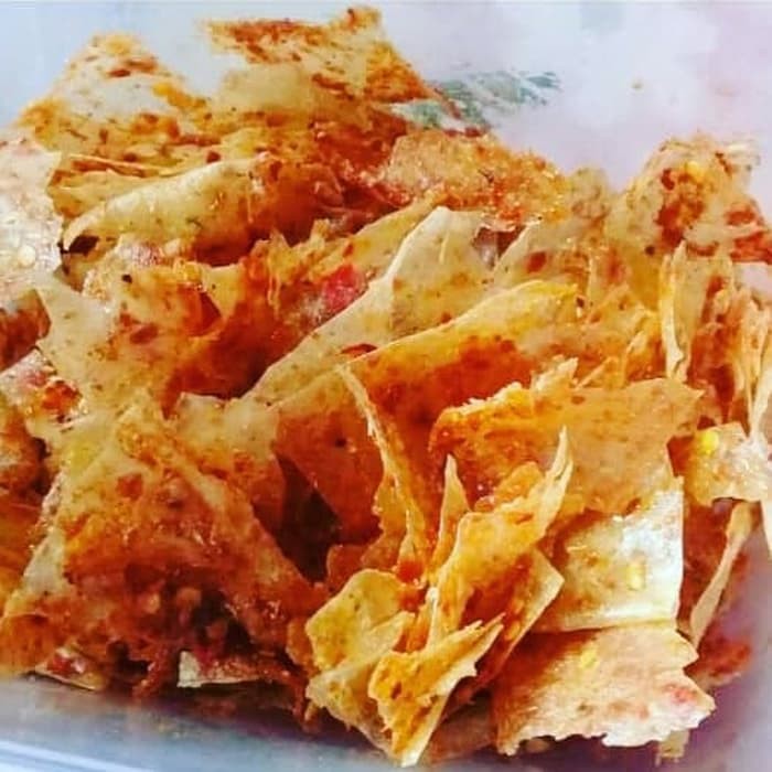 

Kripik singkong kripik gurih kripik pedas kripik tipis 3/4kg