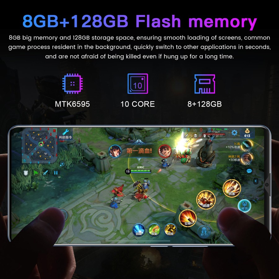 【Baru】P50 Pro HP Smartphone RAM 6GB+128GB Handphone Murah Promo Cuci Gudang Android Ponsel Baru Original 6.3Inci 5G HD Screen Mobile Phone Best Gaming Performance Cellphone