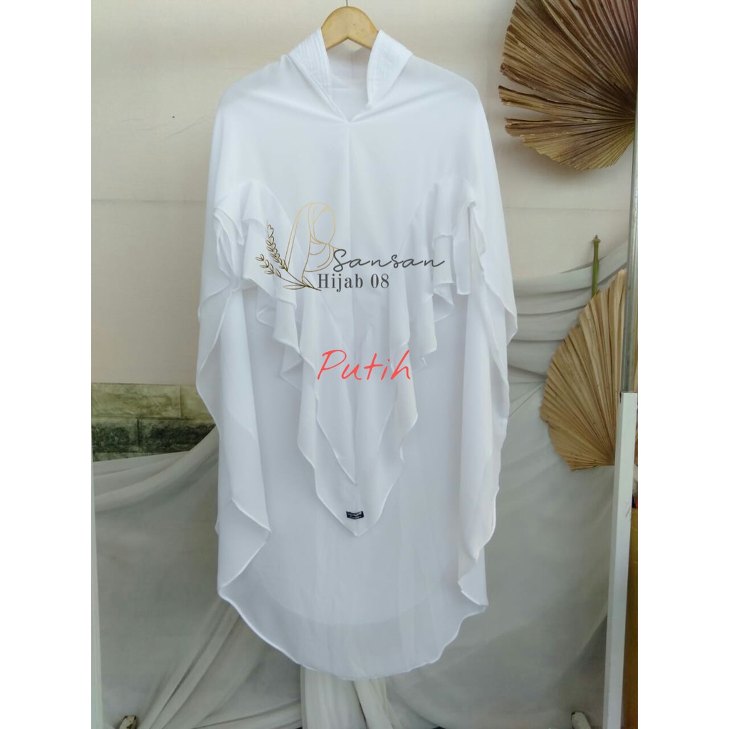 Khimar Hijab Jilbab Syari Kerudung Rempel TANIA Ceruty Premium Babydoll