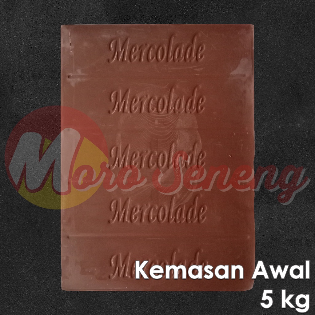 Mercolade Dark Chocolate Compound / Chocolate Block / Coklat Blok / Coklat Batang (Repack) 500 gram