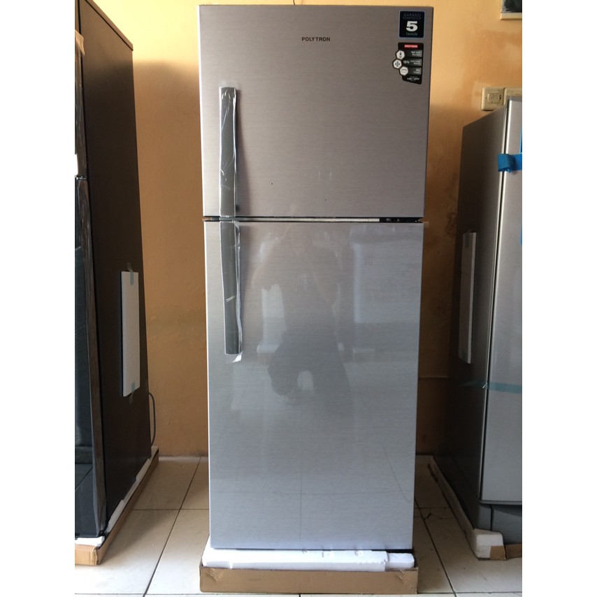 POLYTRON PRX 212 S SILVER METAL KULKAS 2 PINTU 210 LT LITER PRX212