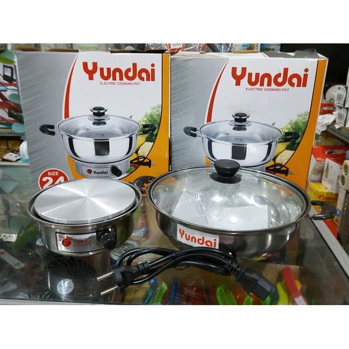 Electric Cooking Pot Yundai YCP Panci Listrik Yundai 24 cm
