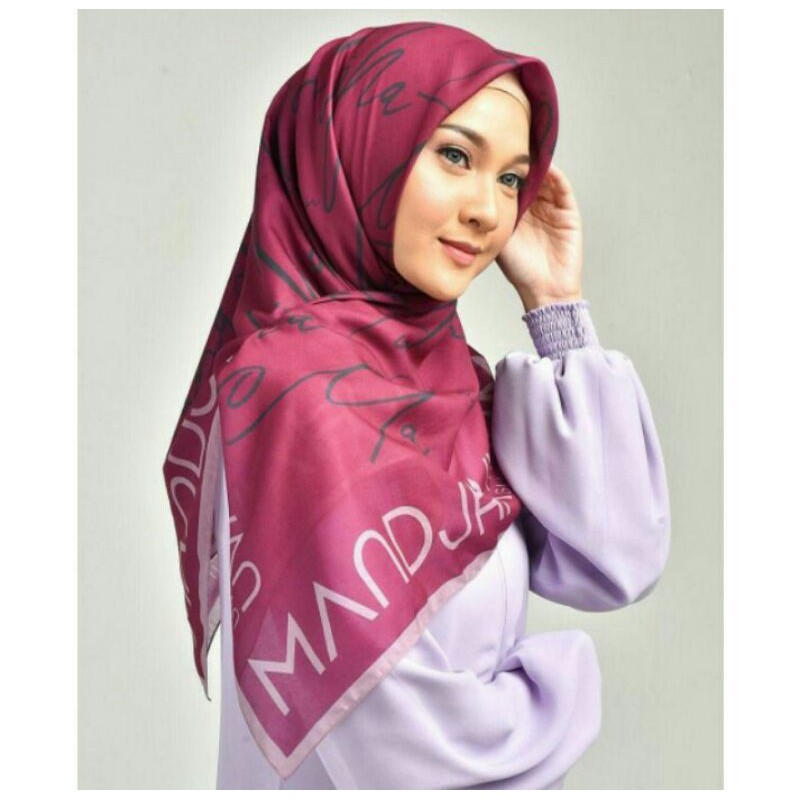 Mandjha Ivan Gunawan Hijab - Italian Monogram Fuschia