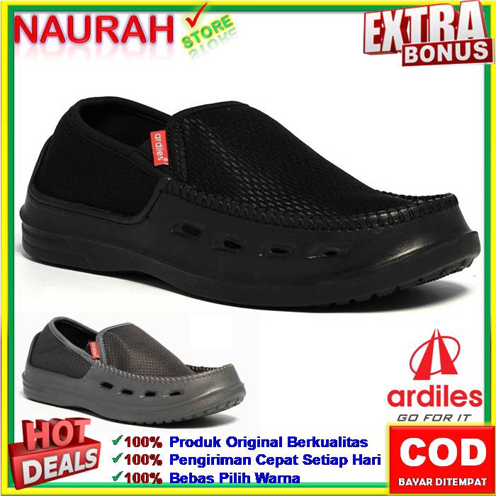 ✨ COD ✔️ SEPATU PRIA ARDILES JNEE 100% ORIGINAL NEOX SLIP ON LIMITED EDITION ANTI SLIP KUALITAS IMPORT AWET SOL