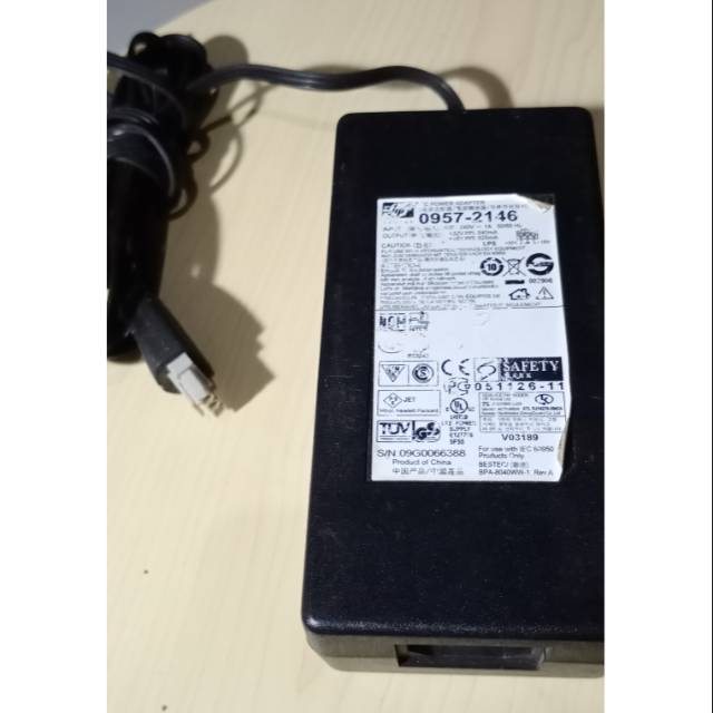 Adaptor printer HP 0957 2146 colokan abu abu