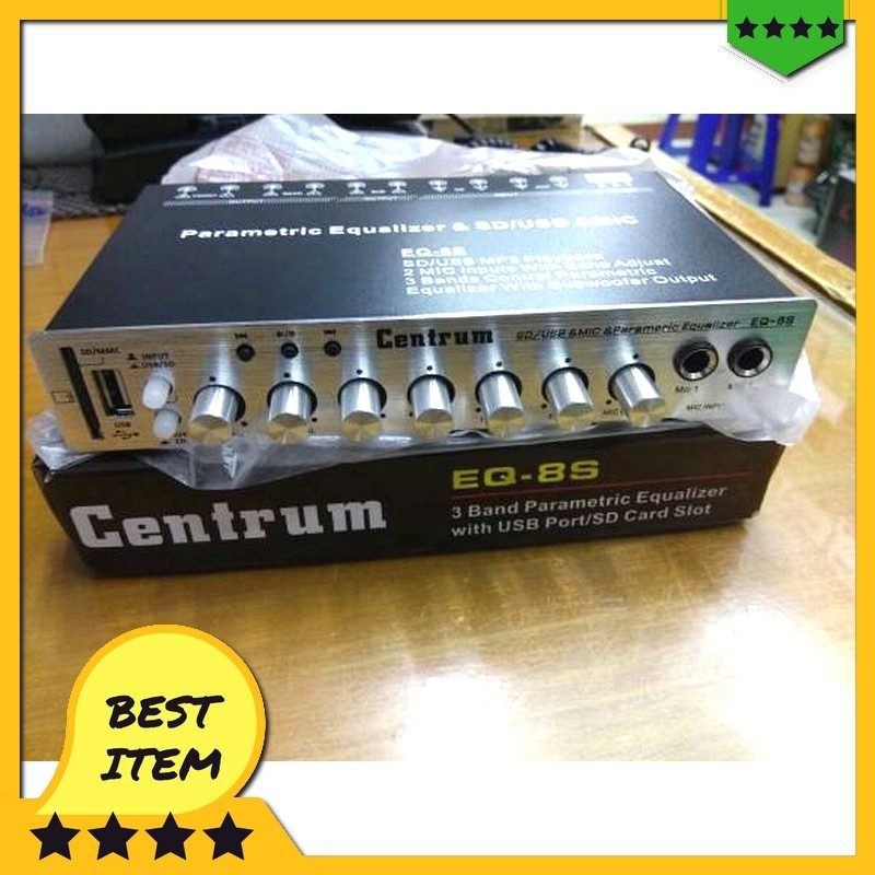jual parametrik audio mobil / pre amp centrum eq-8s eq 8s eq8s murah terbaik