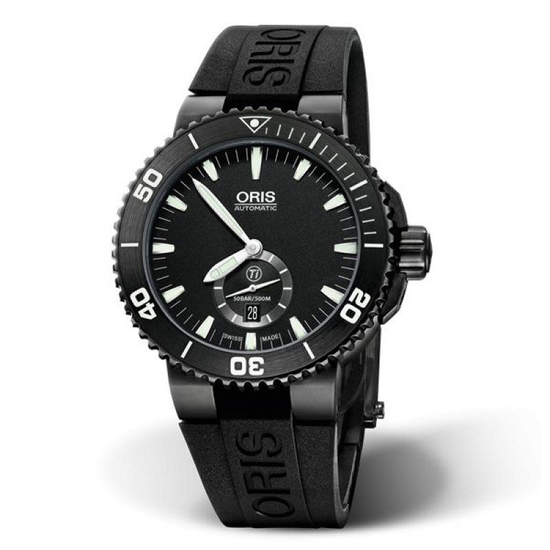 Oris Diving Aquis Titan Small Second-Date 739-7674-7754-RS