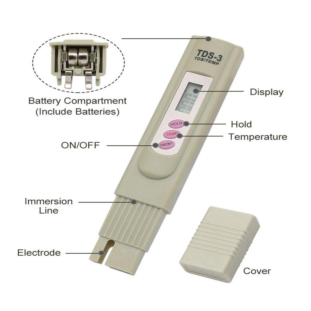 Solighter TDS Meter Portable Analisa Kualitas Air Digital Test Pen