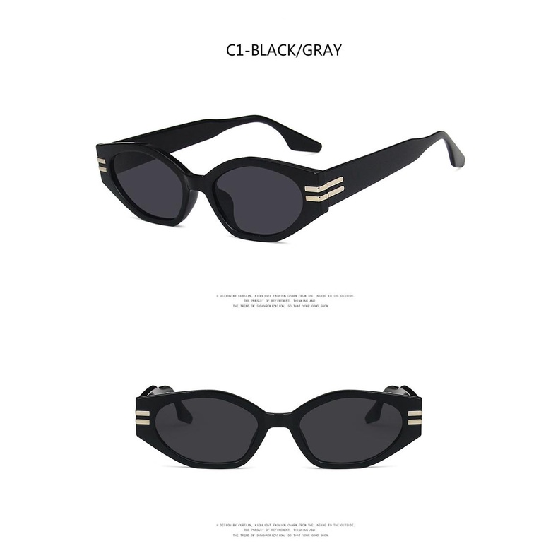 2021 fashion small frame ins Korean version of cat eye irregular retro trend personality irregular sunglasses