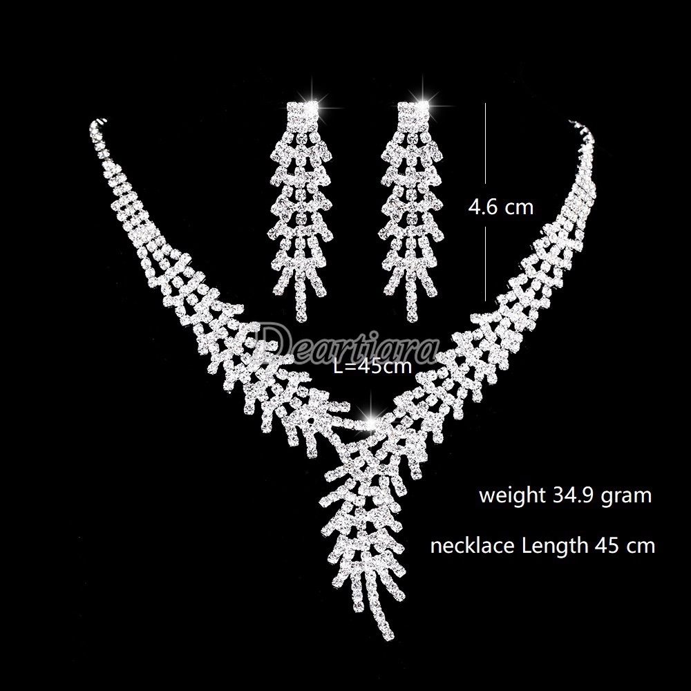 Set Kalung Anting Gaya Eropa Amerika Untuk Aksesoris Fotografi Pernikahan