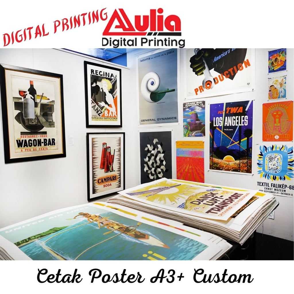 Cetak Poster daftar menu dll A3+ Murah AC 260gr + laminasi custom | Design Custom | Art Carton 260gr