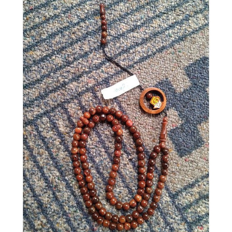 tasbih kokka bulat ± 8 mm ( 8mm ) 99 butir bulan terompah