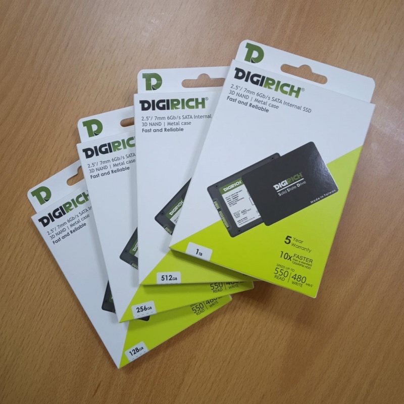 SSD SATA III DIGIRICH BODY METAL GARANSI 5TAHUN 128 GB