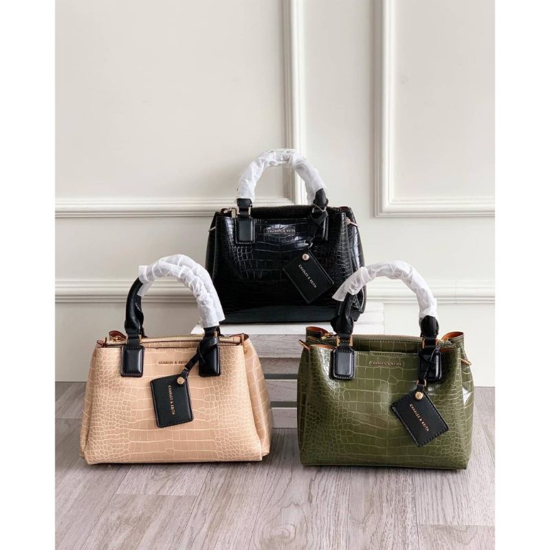 Tas CK Handbag Croco Office Bag Croco