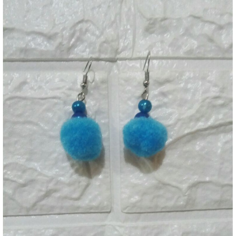 Anting mutiara pompom -anting hijab-anting kekininan-anting mewah-anting cantik bisa bayar di tempat