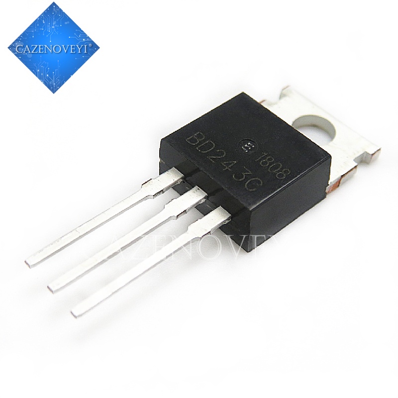 10pcs Ic Bd243C Bd243 To-220 100v 6a