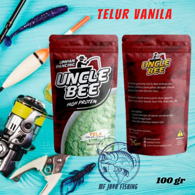 UMPAN MANCING PANCING IKAN BAWAL UMPAN BAWAL UMPAN IKAN BAWAL UNCLE BEE VARIAN TELUR VANILA 100GR