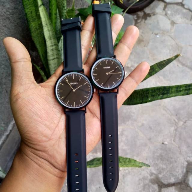 Jam tangan casual couple skmei original