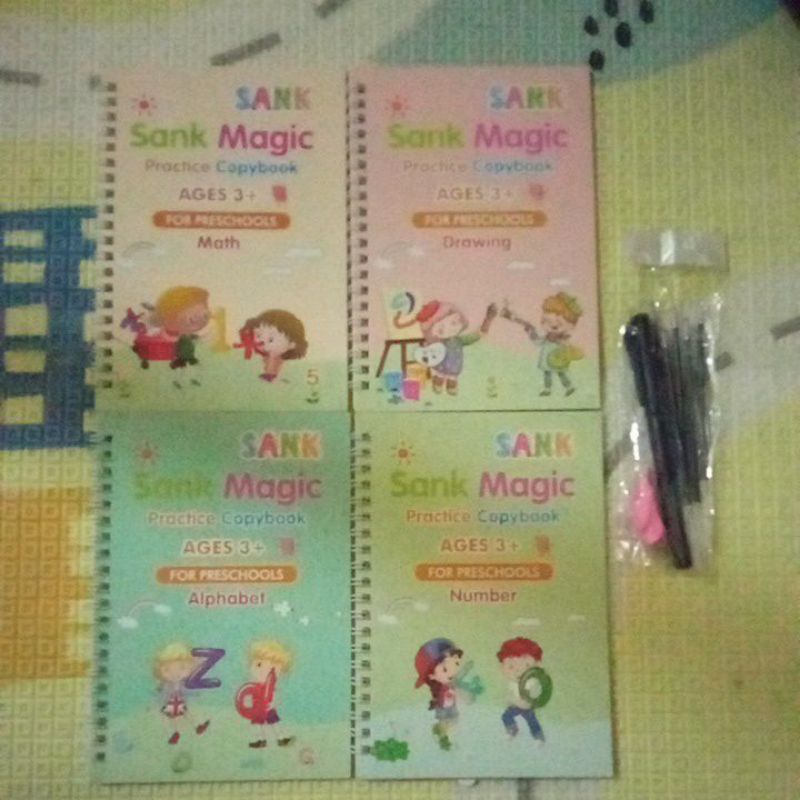 

sank magic book preschooler. buku latihan menulis