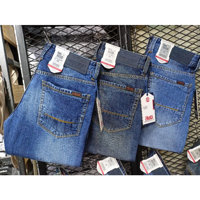 CELANA JEANS PANJANG PRIA HUGOGHOST 33-38 REGULER PREMIUM