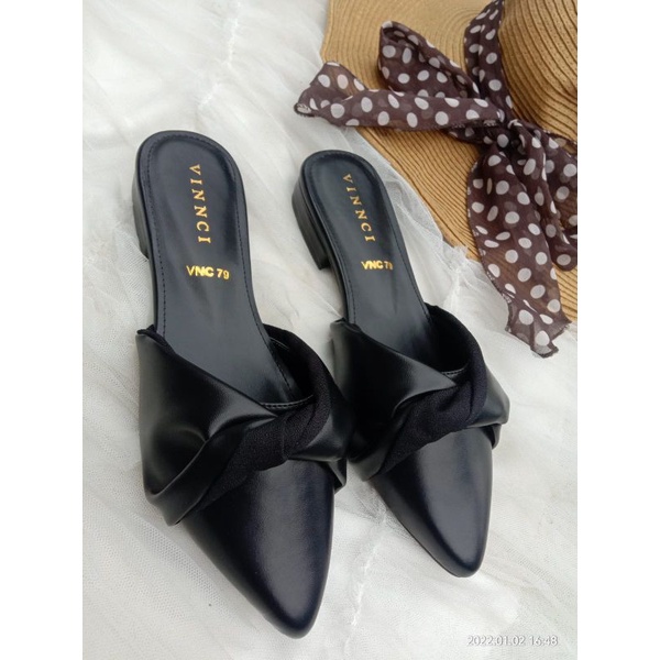 Sandal flat wanita vinnci girly by shabi.shoes