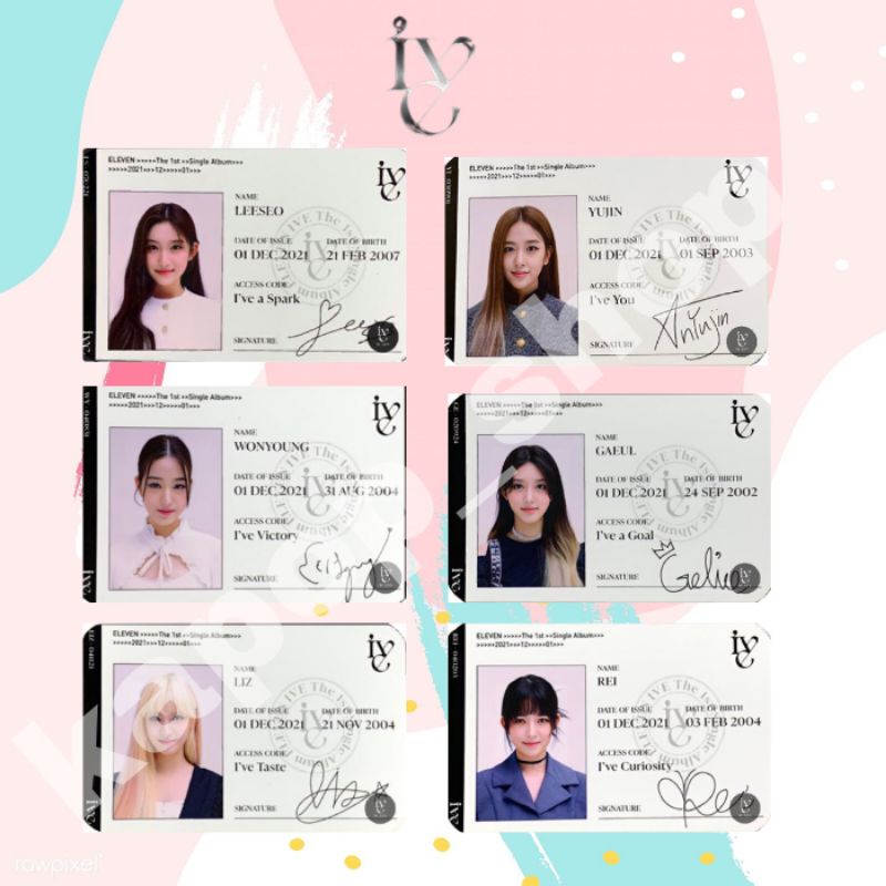 

ID CARD IVE MURAH FREEONGKIR