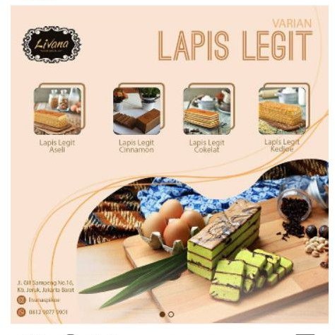 Livana Roemah Spikoe Lapis Legit Bolu Gulung 21x7.5x4.5cm Part 2 Fresh Surabaya