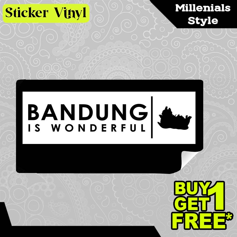 

Stiker Sticker Bandung is Wonderful Kota Paris Van Java Desain Keren dan Kekinian Aesthetic Bahan Vinyl Satuan Anti Air