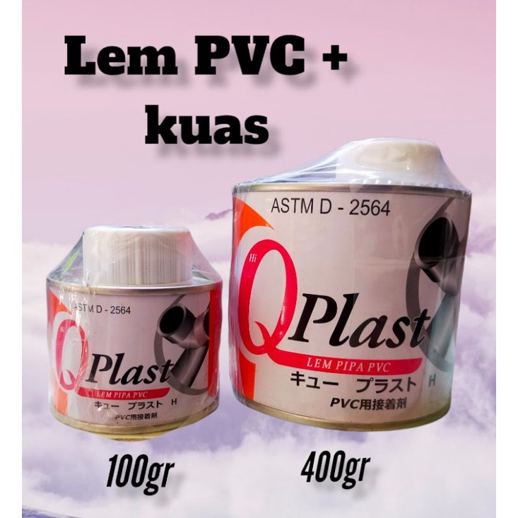 lem pipa paralon PVC Qplast 400 gram