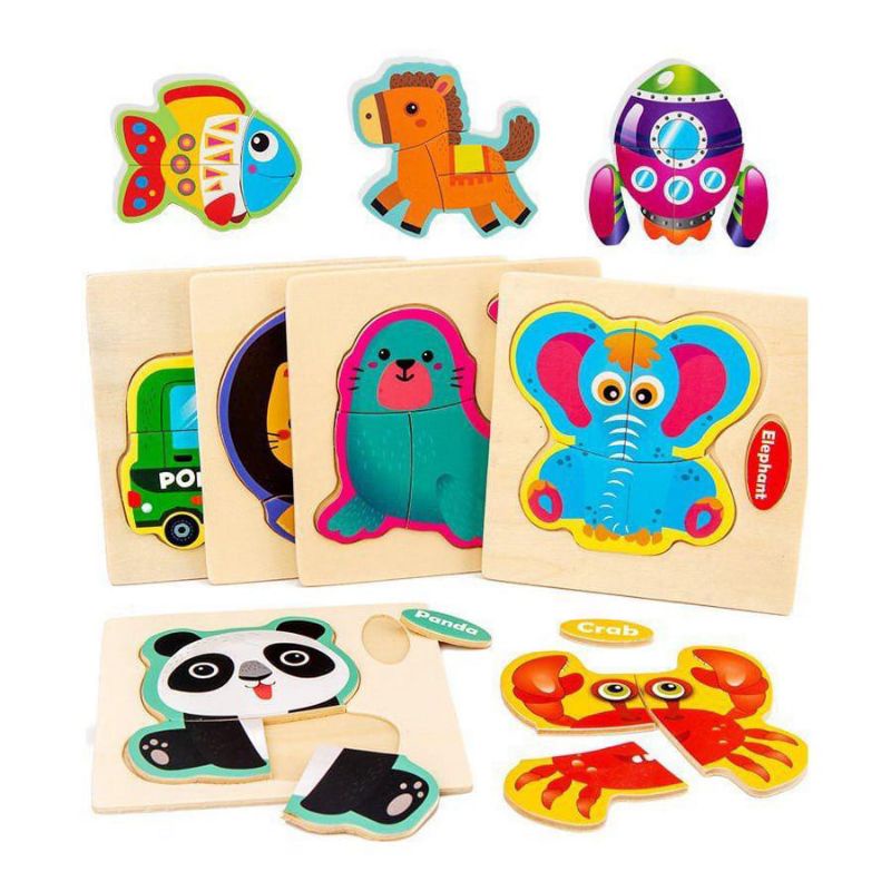 PUZZLE KAYU SUPER MINI CARTOON MIX