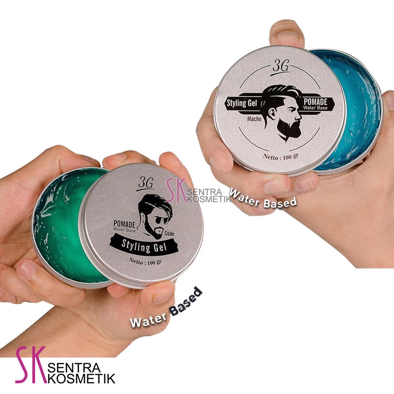 3G Bestz Styling Pomade Gel Water Base BPOM