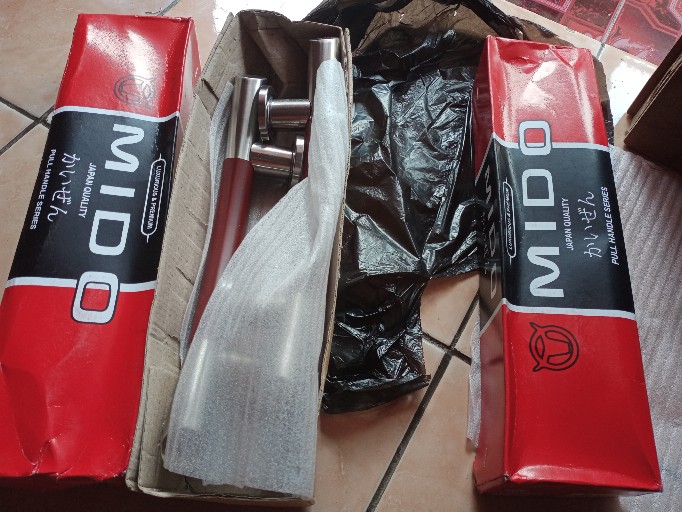 Kunci Pintu Kupu Tarung Minimalis Handle Pintu Tarikan Pintu Gagang Pintu Bulat Sabit 33 Cm Coklat