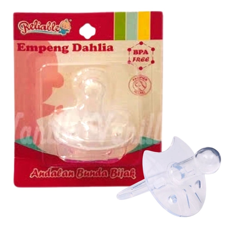 Dot Empeng Silikon Pacifier Full Bening Gepeng Bulat Aman Untuk Anak Bahan Tebal