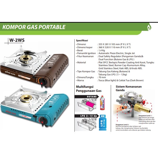 KOMPOR PORTABLE 2 WS
