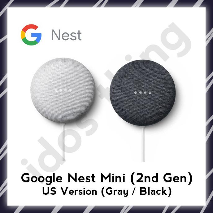 Google Nest Mini (2nd Gen) - Black, Garansi Inter