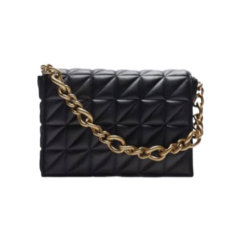 ZARA QUILTED CHAIN STRAP SHOULDER BAG