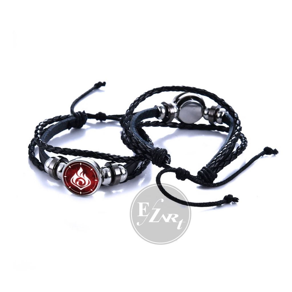 GELANG ELEMEN GAME GENSHIN IMPACT 3D EYE OF GOD WATER THUNDER ICE ROCK GRASS WIND FIRE