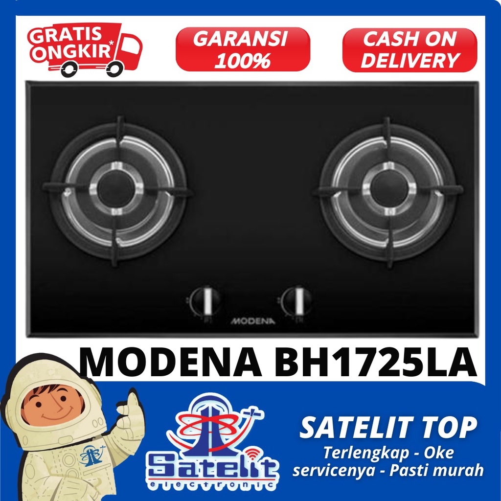 KOMPOR GAS / KOMPOR TANAM / KOMPOR GAS  2 TUNGKU MODENA BH 1725 LA