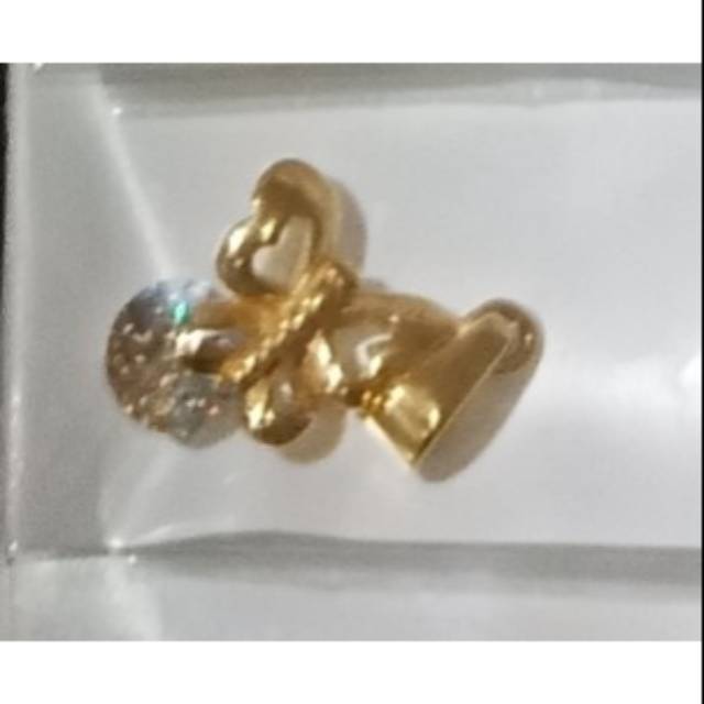 Liontin Titanium Emas Anti Karat Anti Luntur 100% Titanium Asli Titanium Stainlis Titanium Emas