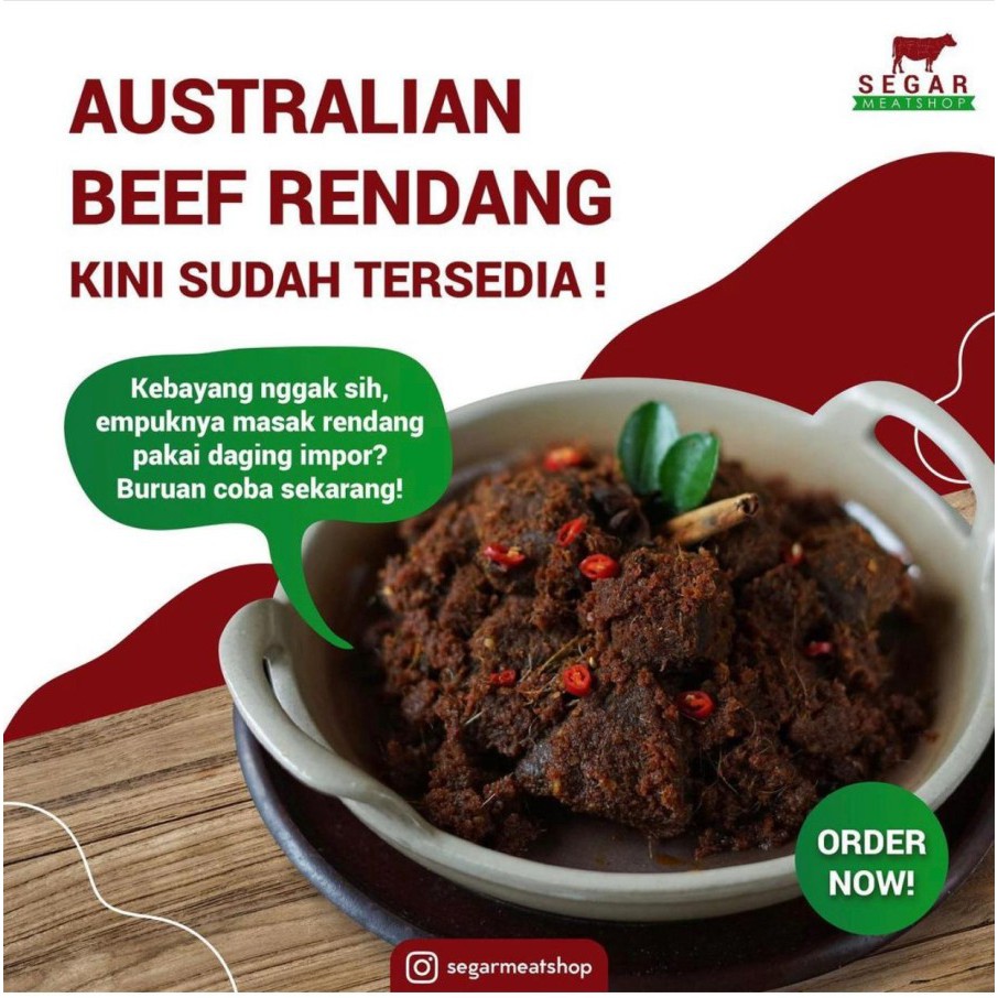 

AUS Beef Rendang - Daging Rendang Impor Australia Premium