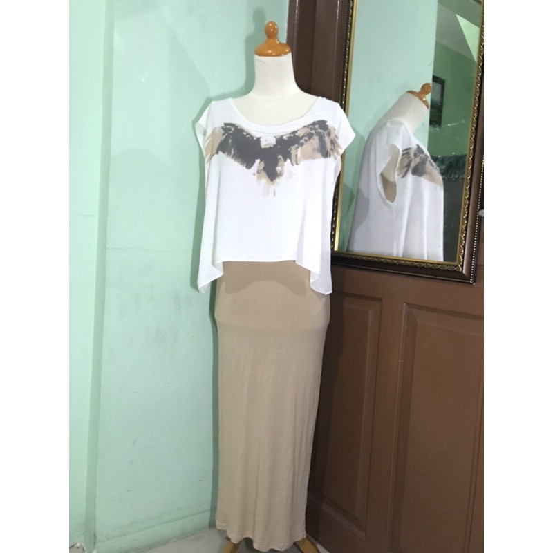 Preloved Longdress Kombinasi (hijab friendly)